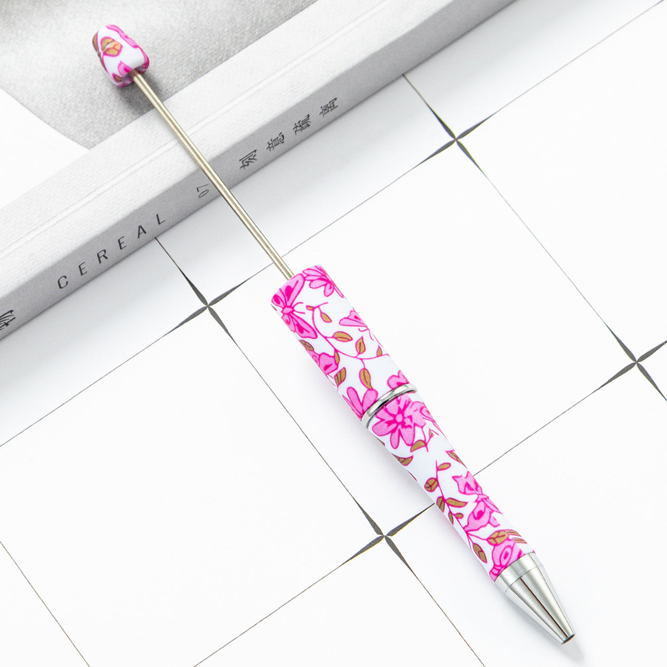 Wholesale Beadable Pens Cow Print Leopard Print Christmas Plastic Pen DIY for Beaded